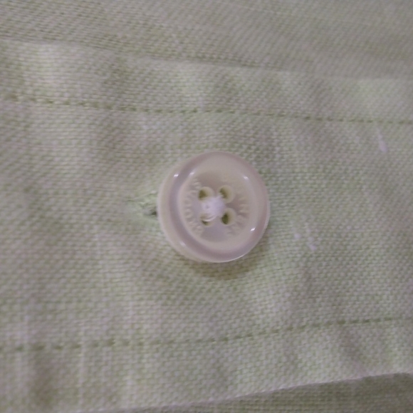 Brooks Brothers XL Slim Fit Pastel Green Irish Linen Shirt - Picture 6 of 11